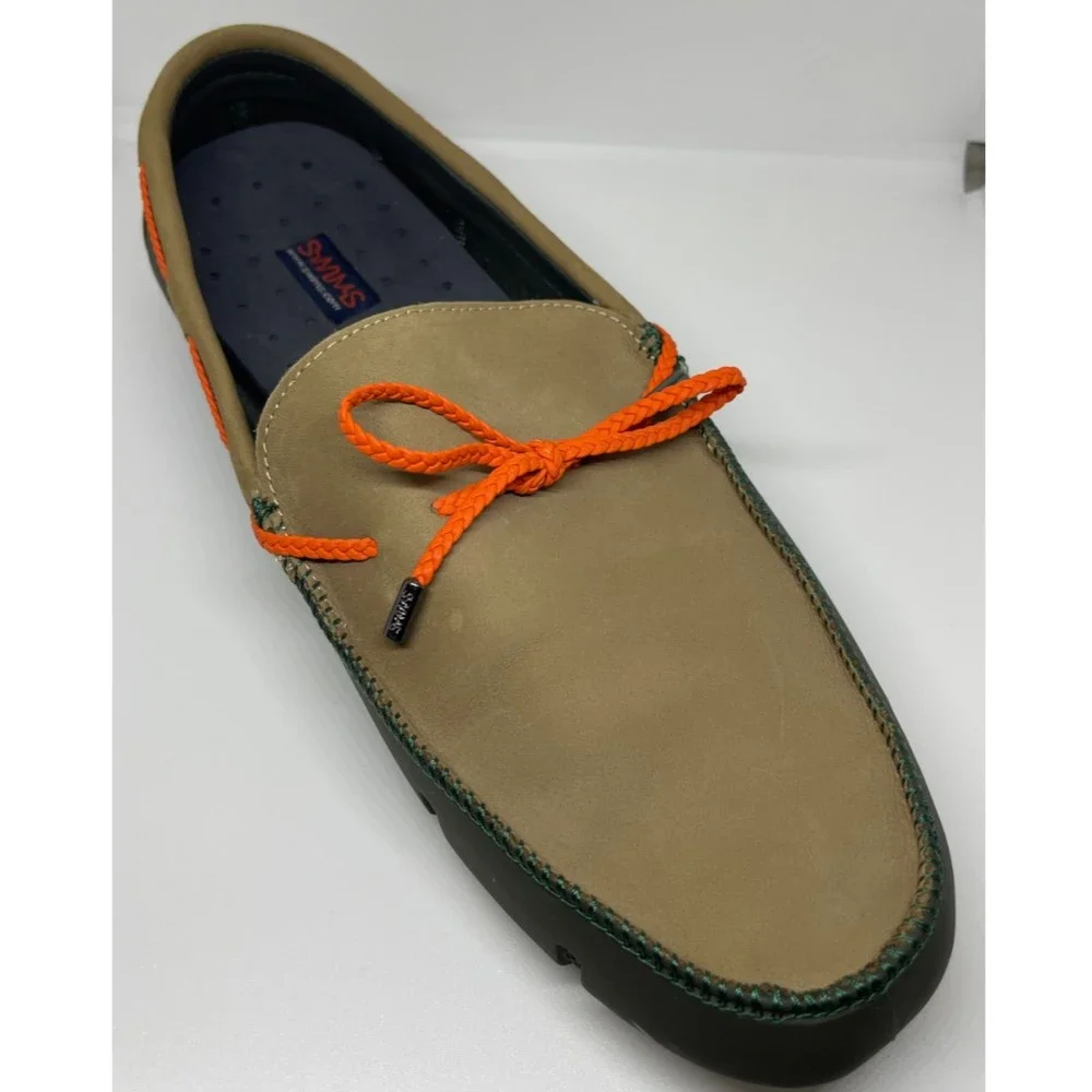 SWIMS Loafers Boat Tan Orange Shoes